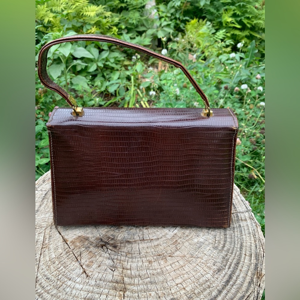 Vintage brown leather ladie’s purse - Picture 3 of 11